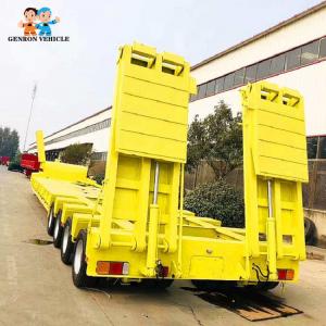 China Transportation Roadroller  25 Ton JOST Heavy Duty Low Bed Trailers on sale
