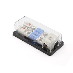 China 2 Way Car Fuses Box Holder 8GA Input Output AFS Mini ANL Fuse Block For 60A Fuse With LED Indicator on sale