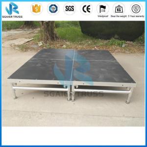 China Easy Install Stage Equipment Hotel Indoor Foldable Mobile Aluminum Stage / Folding Stage Platform on sale