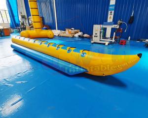Quality Blow Up Water Equipment Rowing Banana Inflatable Boat Toys wholesale