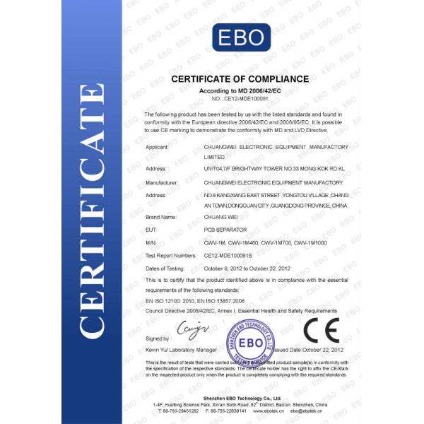 Manual PCB Depanelizer , Pneumatically PCB Depaneling Machine