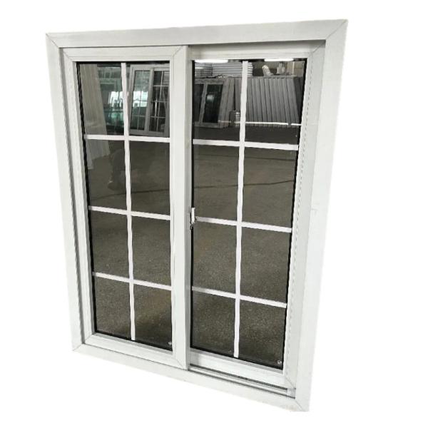 Cheap Rectangular UPVC Frame Slide Window Simple Design Adjustable Light Control for sale