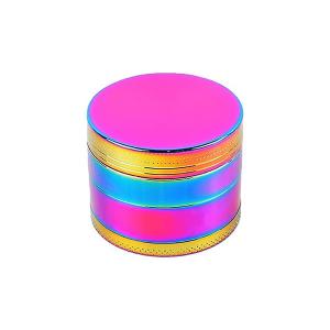 China 4 Layers Rainbow Metal Herb Tobacco Grinder Portable Zinc Alloy on sale
