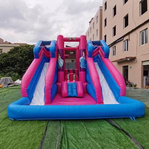 Quality UVproof Obstacle Course Jump House , PVC Big Inflatable Bounce House wholesale