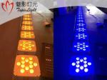 Flat Light Multi Colour LED Stage Lights , Wireless DMX LED Par With Rechargeabl