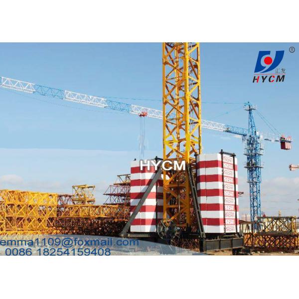 6 Tons Travelling Tower Crane Base With Ballast Type Foundation