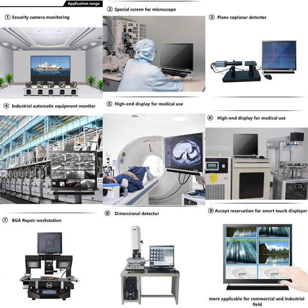 15 Inch 400cd/m2 LCD Car Monitor 2AV Inputs With Backup Wireless Camera