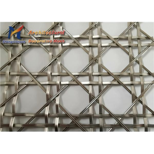4m Architectural Woven Wire Mesh Divider SS304 Stainless Steel