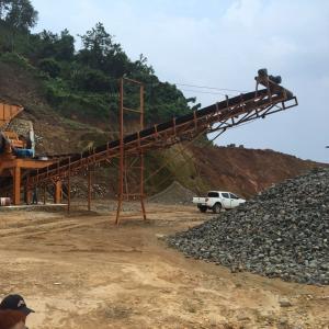 Quality Heavy Duty Carbon Steel Conveyor Belt Equipment , Mining Conveyor System wholesale