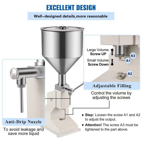 Manual Filling Machine For Viscous Liquid Such As Honey Oil Juice Paste Royal Jelly