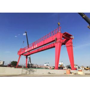 Buy cheap General Lifting Equipment Rail Mounted Double Girder Gantry Crane Price from wholesalers
