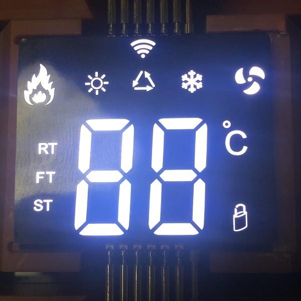 Cheap Ultra Thin Custom LED Display SMD White 7 Segment For Air Conditioner Controller for sale