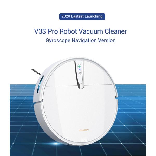 2000 Pa Super Strong Suction and Ultra Quiet Self-Charging Robotic Vacuum Cleaner Robot