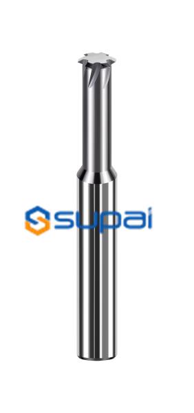 Cheap Solid Carbide Thread End Mill  65hrc Customize ISO Metric Three-Teeth CNC For Threading for sale