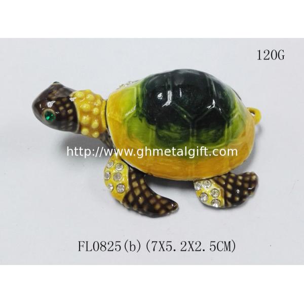 New coming style turtle shaped crystal trinket box turtle trinket box turtlejewelry box