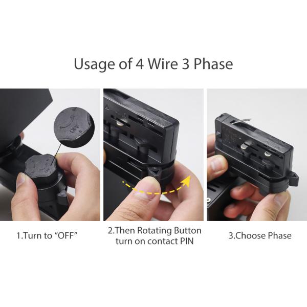 Adjustable Viewing Angle LED Track Light Rail Spotlights Energy Saving