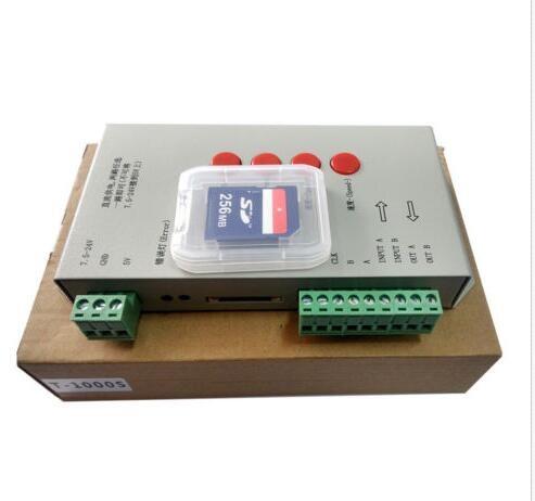 Cheap T-1000S 256M SD Card LED Pixel Controller, Full Color Controller for IC LPD6803/WS2801/WS2811/WS2812B for sale