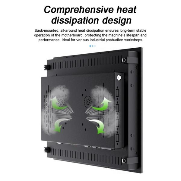 21.5 Inch LCD Industrial Monitor Ip65 Panel Wall Mount Embedded Capacitive Touch Screen Rear-mount Display Terminals