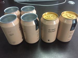 China Custom Shrinking Sleeves Aluminum Cans With Lids 12oz 16oz For Small Quantity on sale