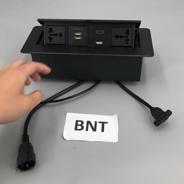 gas pop up panel desktop socket with 2 power and two data /desktop popup socket