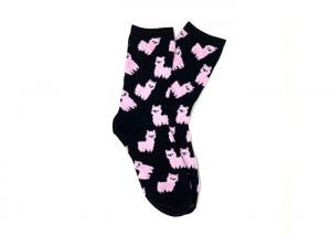 Cute Alpaca Pink Womens Fancy Socks Ankle Boot Socks For Women