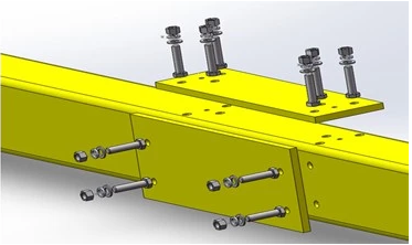 European Style Single Girder Top Running End Carriage Of Crane