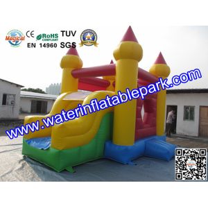 Quality Outdoor Inflatable Balloon House Combo Bouncy Castle with Slide wholesale