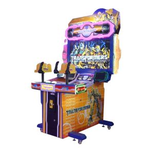 Interactive 2 Players Transformer Shooting Arcade Machine
