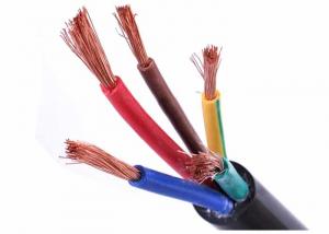 Quality PVC Sheathed Electrical Cable Wire With Flexible Copper Conductor 4 Core Flex Cable wholesale