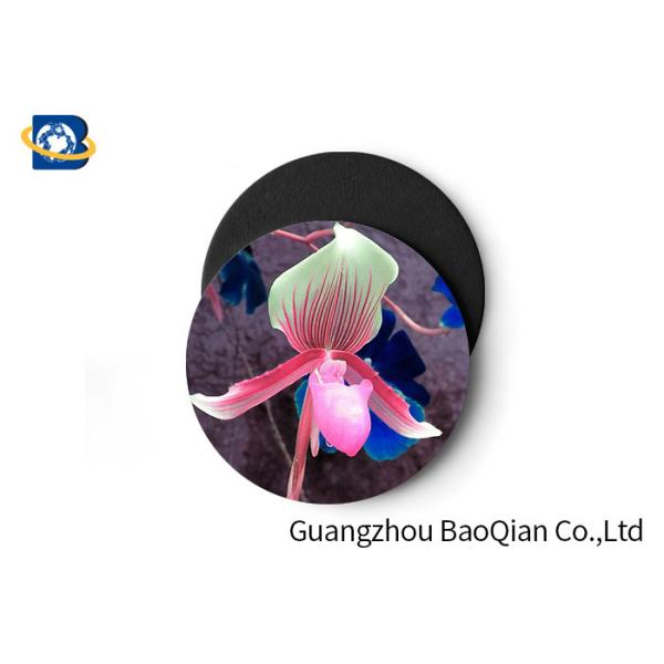 Stunning Flower Personalised Round Coasters , Print Your Own Coasters 3D Lenticular Picture
