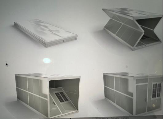 Cheap Easy To Install Sandwich Panel 40ft 20ft Folding Container House Folding Container for sale