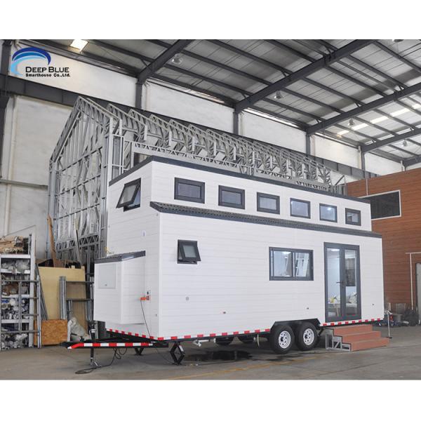 Cheap Prefab Tiny House With Solar Panels 2 Bedrooms 2 Bathrooms Mobile Home For Sale