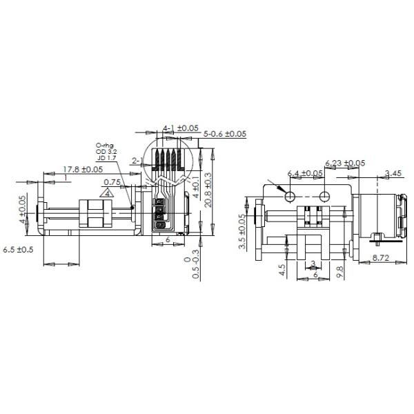 8mm Mini Linear Motor 3.3VDC Small Size High Precision For Vending Machine