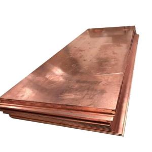 Quality 99.9% Purity 20 Gauge Copper Sheet Metal 0.1mm To 200mm wholesale