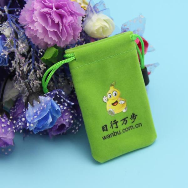 Drawstring Velvet Pouch Reusable Custom Jewelry Packaging Bag