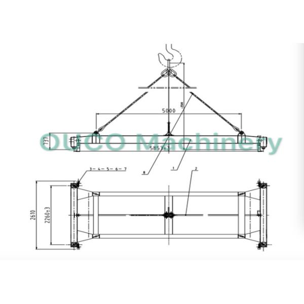 ISO Semi Automatic Container Spreader