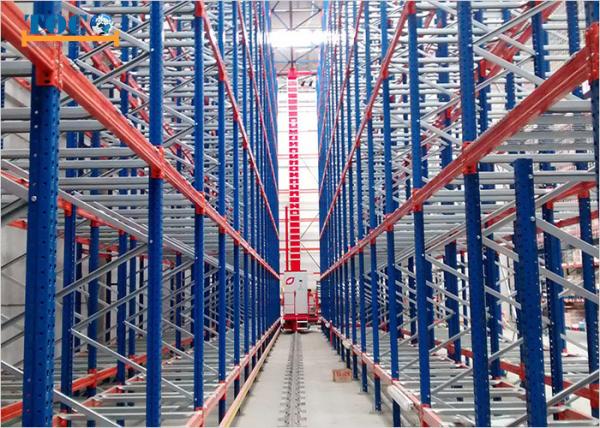 Smart ASRS Automated Storage Retrieval System , Industrial Warehouse Racking