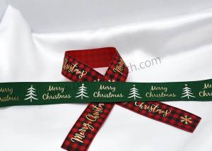 Quality Personalized SGS Polyester Christmas Satin Ribbon Washable wholesale