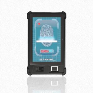 China 8 inch Rugged Android Biometric Fingerprint Tablet with WIFI Bluetooth QR Code Reader 2d Barcode Scanner 13.56 Mhz NFC on sale