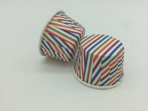 Quality Colorful Striped PET Baking Cups Christmas Muffin Souffle Portion Cup Liner wholesale