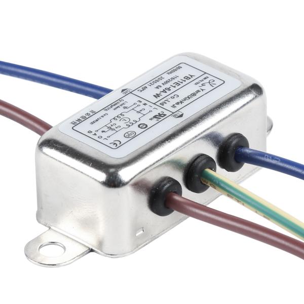 One Stage Single Phase Filter 6A Low Leakage Current Power Line Filter