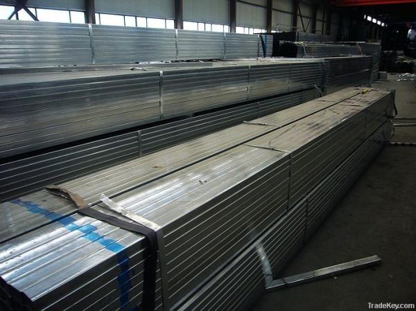 Cheap Zinc Galvanized Square Hollow Steel Pipe With Zinc Coated 45 To 250 G for sale