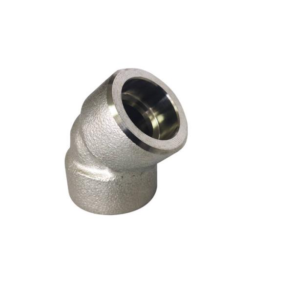 F304 45 Degree Elbow DN8 SCH160 Socket Pipe Fitting