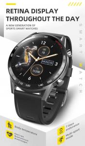 China New High Quality T23 Huawei Style Full Screen Touch Smart Watch With Body Temperature on sale