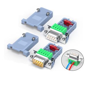 Buy cheap DB9 RS232 9 Pin Male Female DB15 VGA D-sub 15 pin Connector Plastic Hood Cover from wholesalers