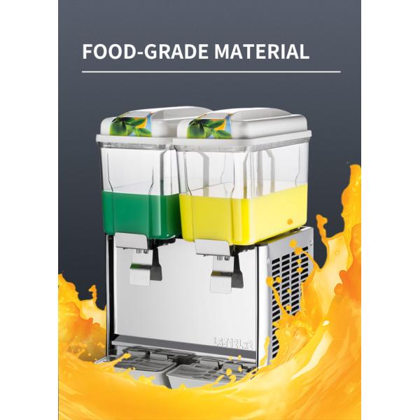 Commercial 12L*2 Juice Dispenser 2 Tanks Professional Stainless Full Automatic