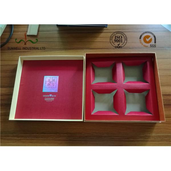 Luxury High Grade Moon Cake Packaging Box , Hot Foiling Printing Gift Paper Box
