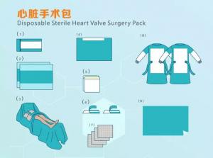 China CE Appproved Disposable Sterile Surgical Heart Valve Surgery Pack on sale