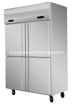 Cheap 6 Doors Commercial Stainless Steel Upright Display Freezer With Danfoss Compressor for sale