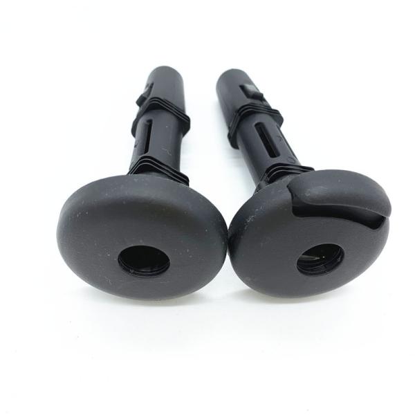 Car seat adjustable backseat headrest guide with button plastic headrest guide for truck seat with Dia. 128mm